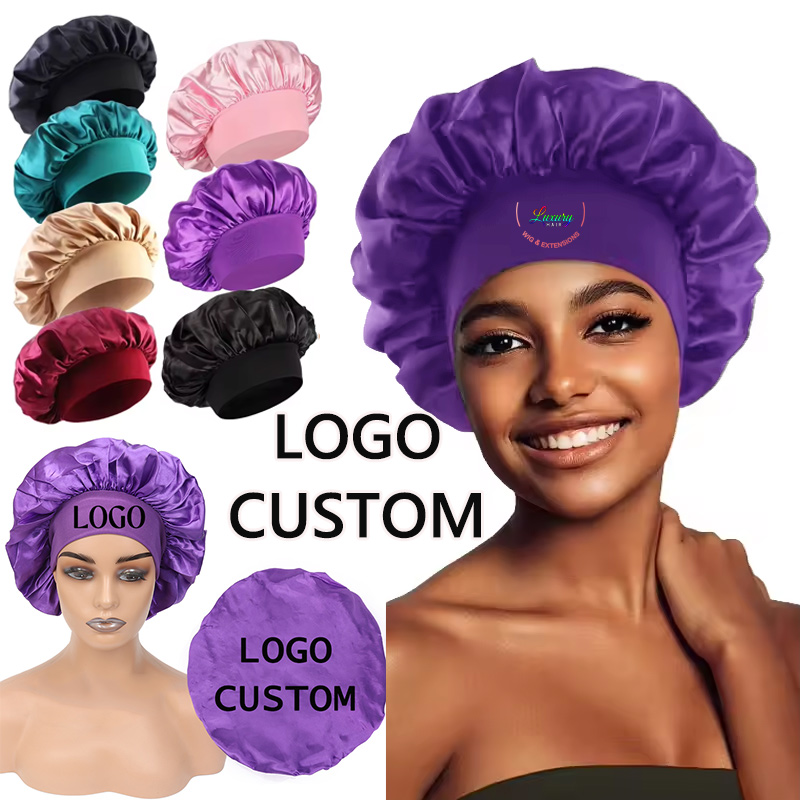 Hair Care Logo - Saten Bone Saç Bakım Boneleri Özelleştirilebilir
