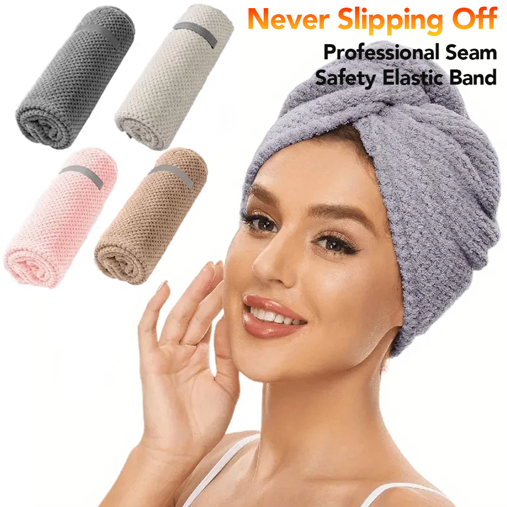 Hair Turban Towel - Mikrofiber Saç Havlusu Ekstra Büyük Boy