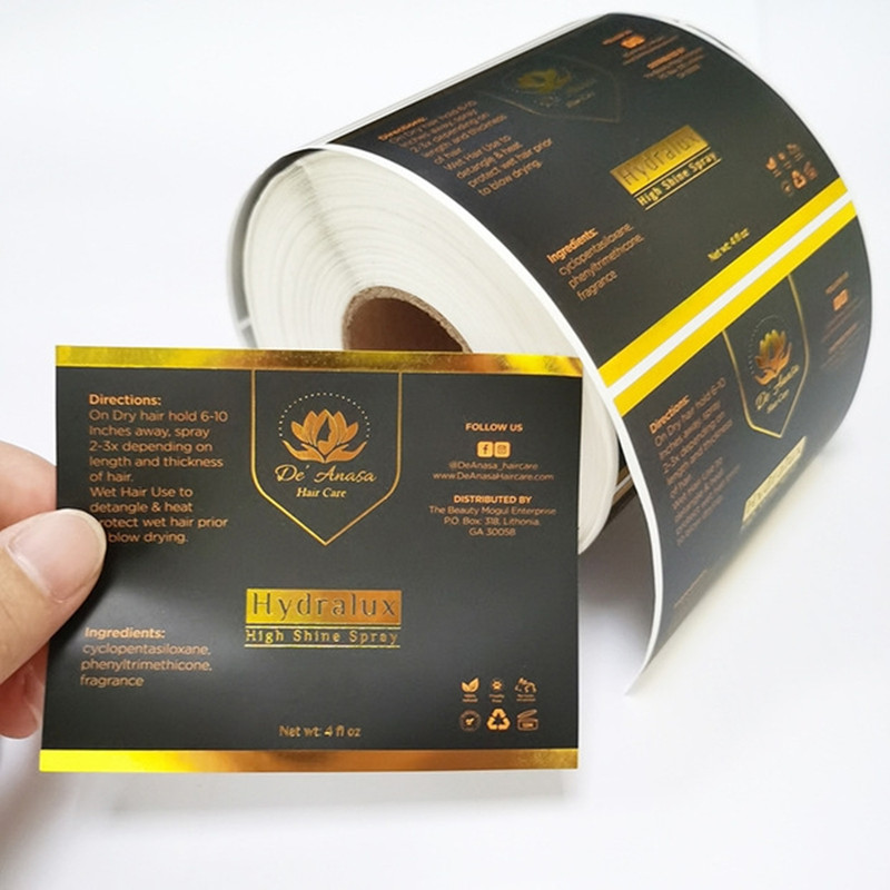 Hair Care Logo - Özelleştirilmiş su geçirmez siyah ve altın