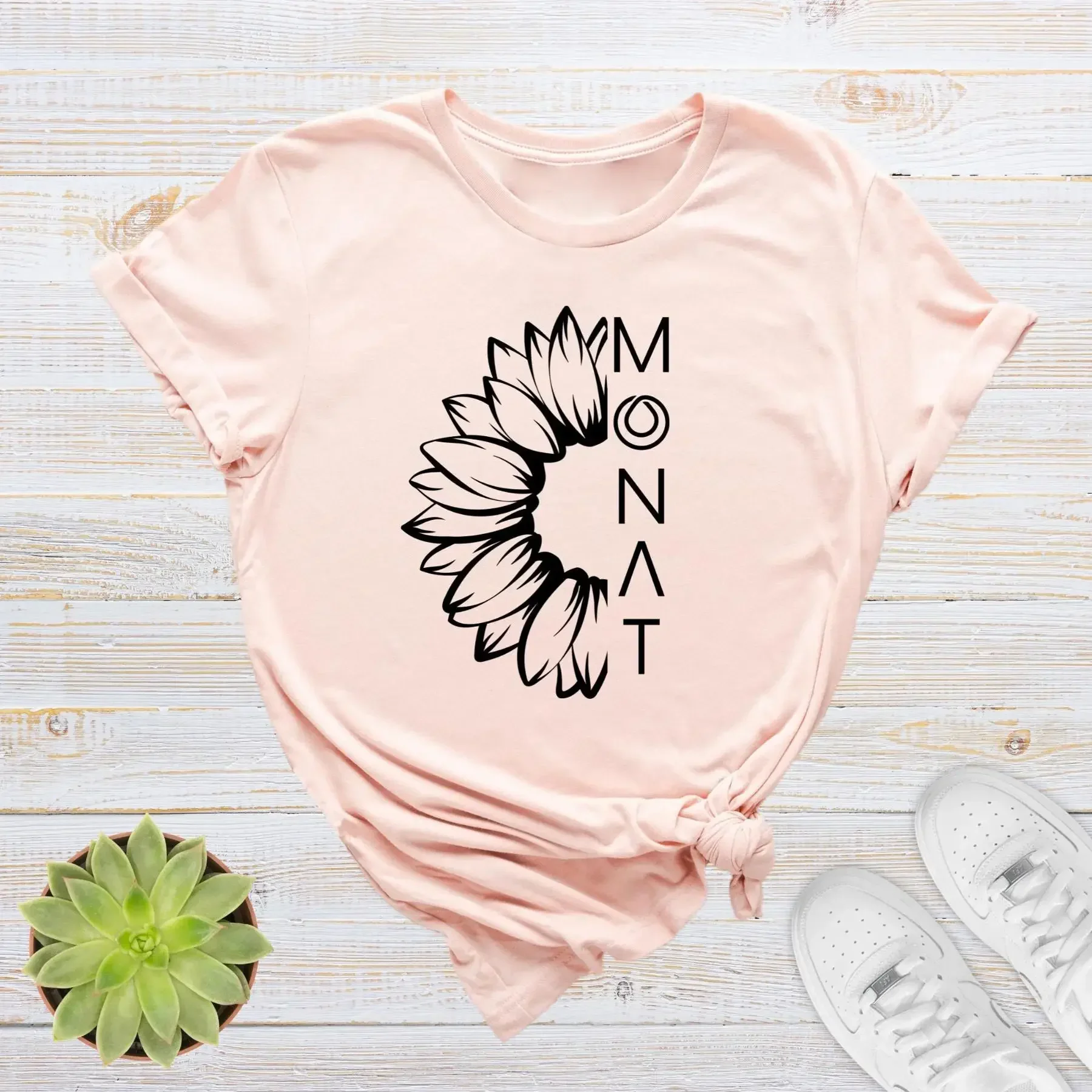 Hair Care Logo - MonaT Tişört Ayçiçeği Saç Bakım Şampuanı