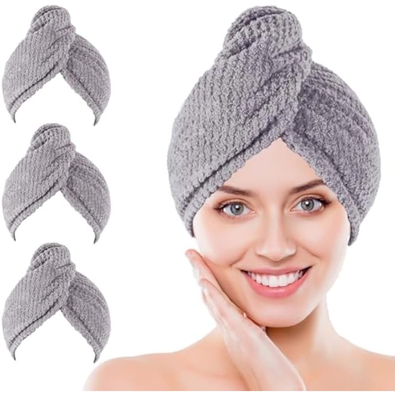 Hair Turban Towel - Süper Emici Hızlı Kuruyan Saç Havlusu