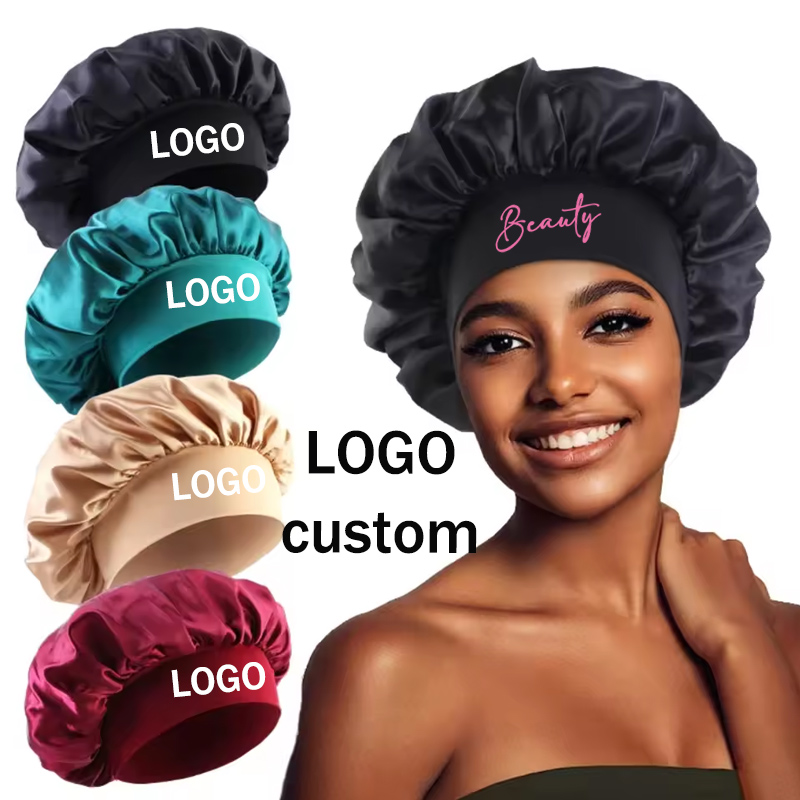 Hair Care Logo - Saç Bakımı İçin İpek Bone Kişiselleştirilmiş