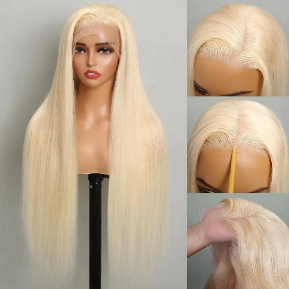Lace Front Wig - 613 Sarı İnsan Saçı Peruk HD