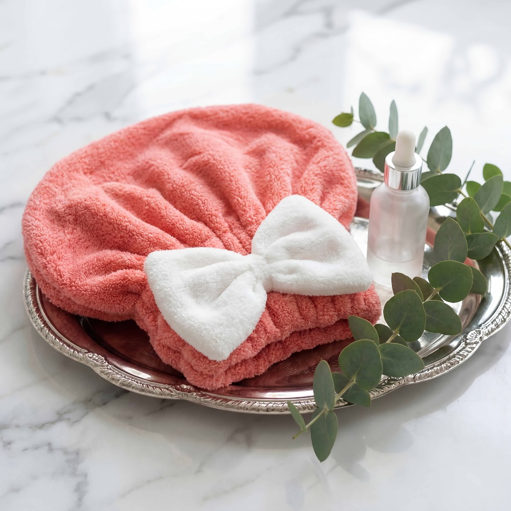 Hair Turban Towel - Mikrofiber Saç Kurutma Bonesi, Hızlı Kuruyan