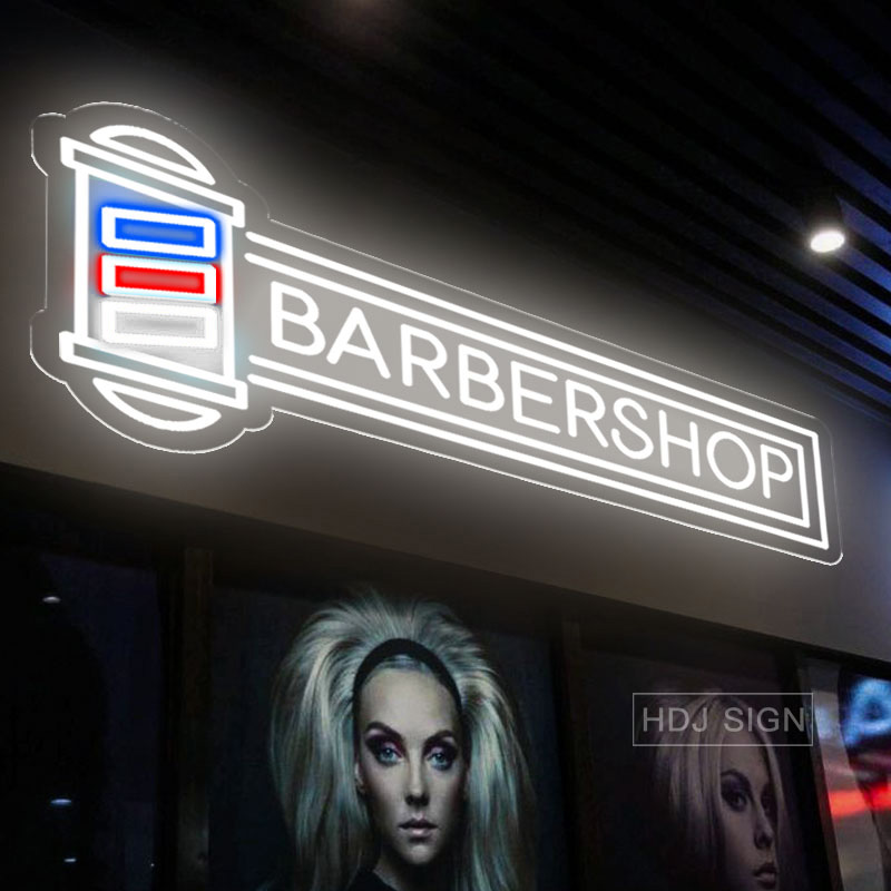 Hair Care Logo - Özel kuaför berber dükkanı için LED
