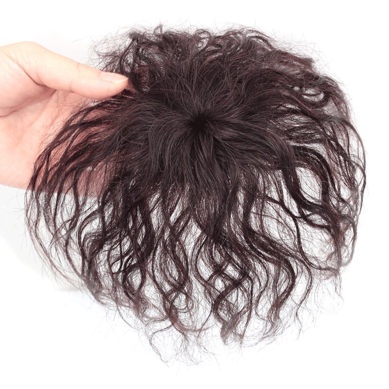 Hair Care Women - Mekanizmalı İnsan Saçı 6X6Cm Kıvırcık Saç