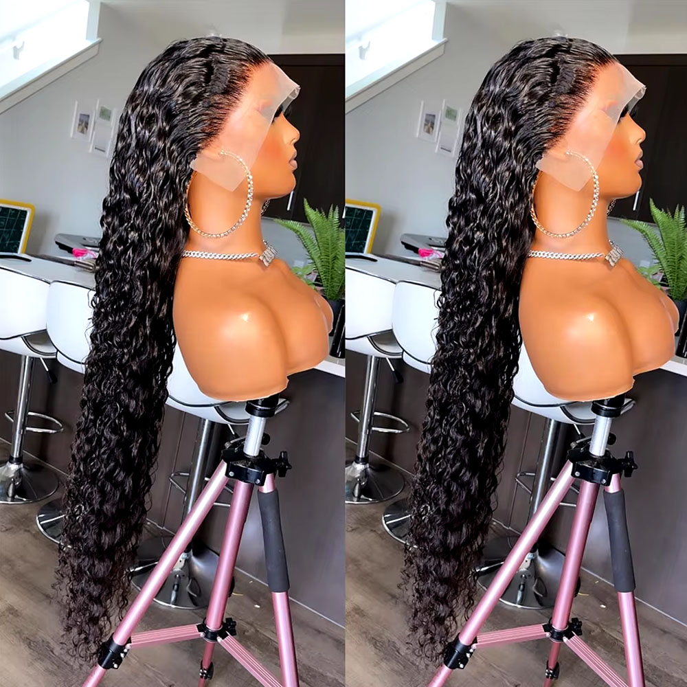 Lace Front Wig - 42 İnç Brezilya Bakire İnsan Saçı