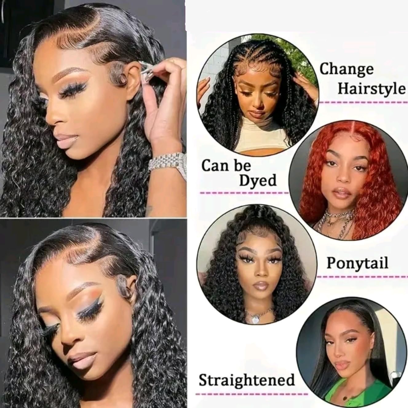 200 Yoğunluklu 13x4 13x6 HD Şe - Lace Front Wig incelemesi ve fiyatı