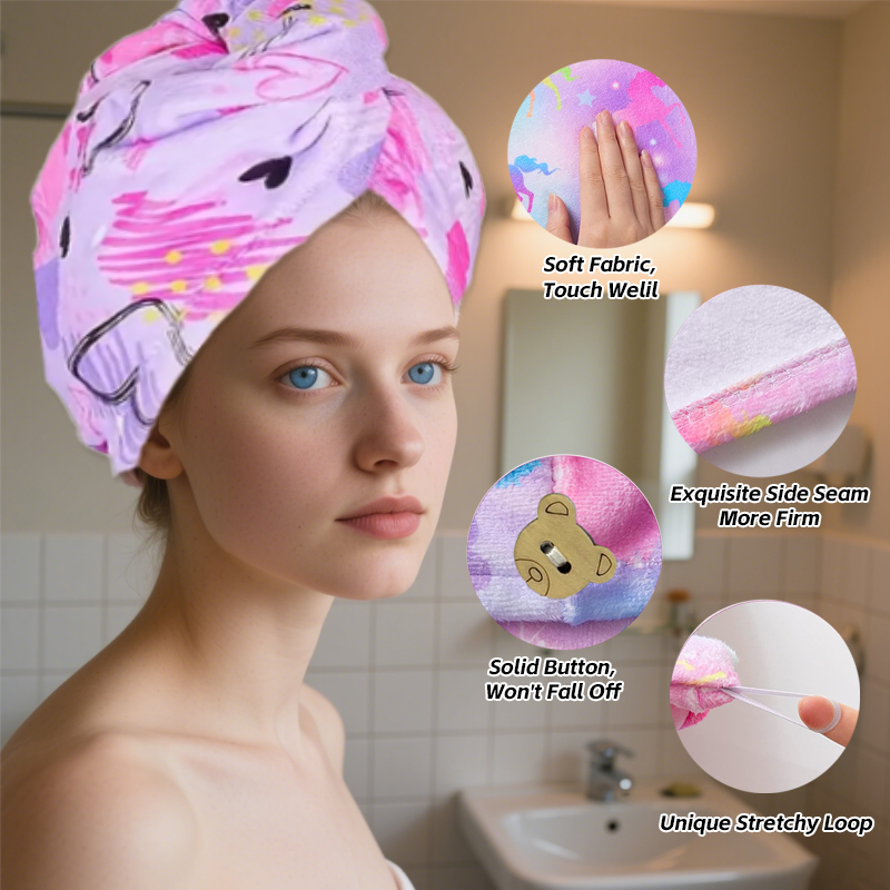 Yüksek Emici Baskılı Saç Havlu - Hair Turban Towel incelemesi ve fiyatı