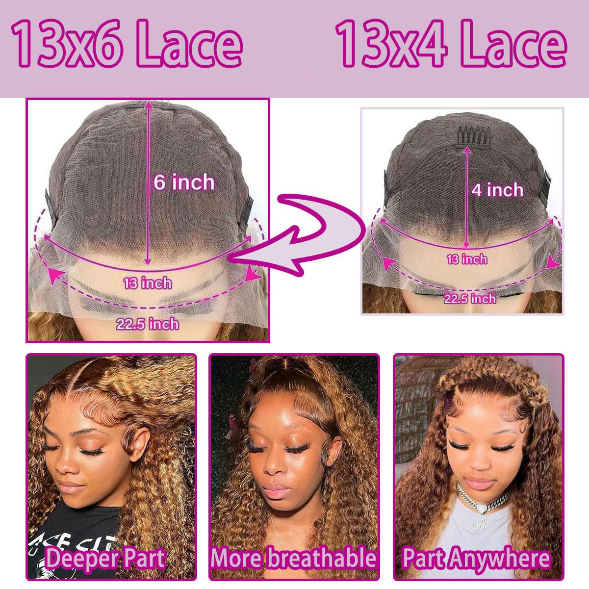 36 İnç Derin Dalgalı P4/27 Röf - Lace Front Wig incelemesi ve fiyatı